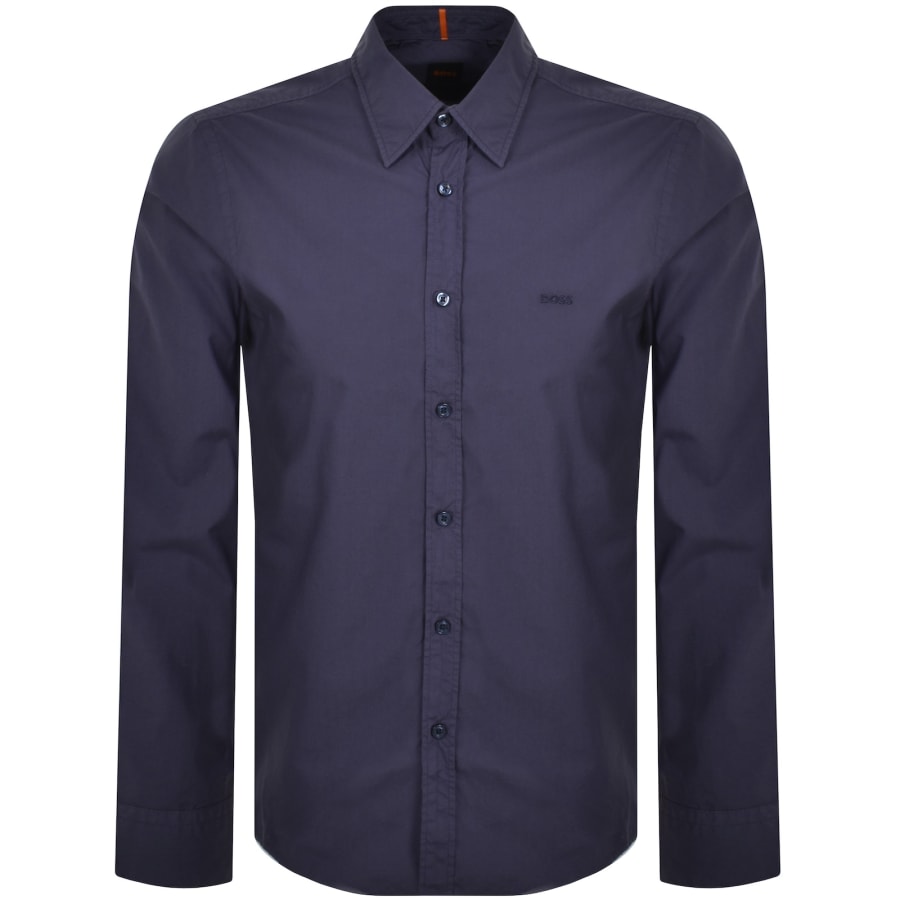 Boss Casual Shirts male Blue Size S Blue Regular Fit Shirt